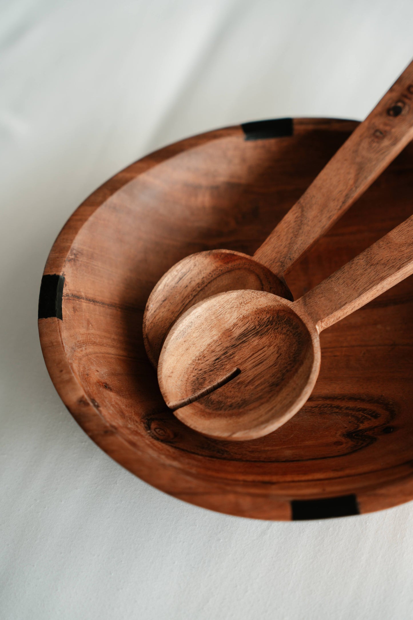 NORDICO Wooden Salad Servers Kitchen Utensils - Nordico