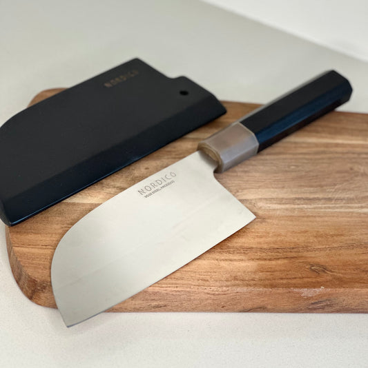 NORDICO Japanese VG10 Cleaver Knife 7" with Wooden sheath - Nordico